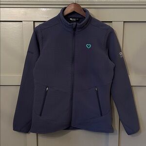 Outdoor Research Grid Soft Shell Jacket Naval Blue Womens Size Medium
